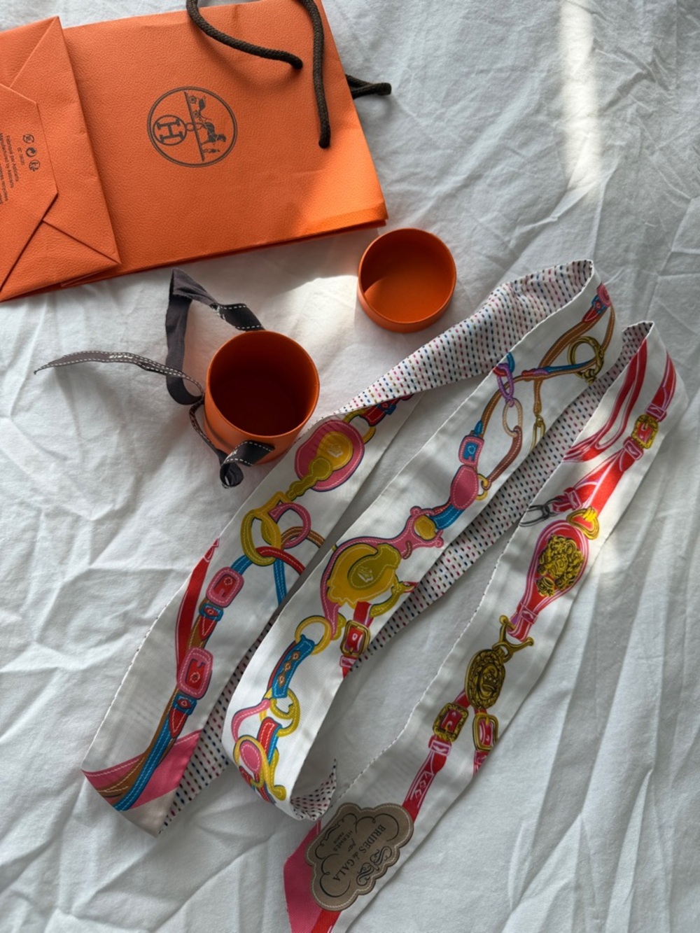 Long Hermes Twilly scarf special edition